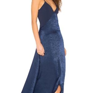 REVOLVE Donna Mizani Luxe Gown in Midnight Blue